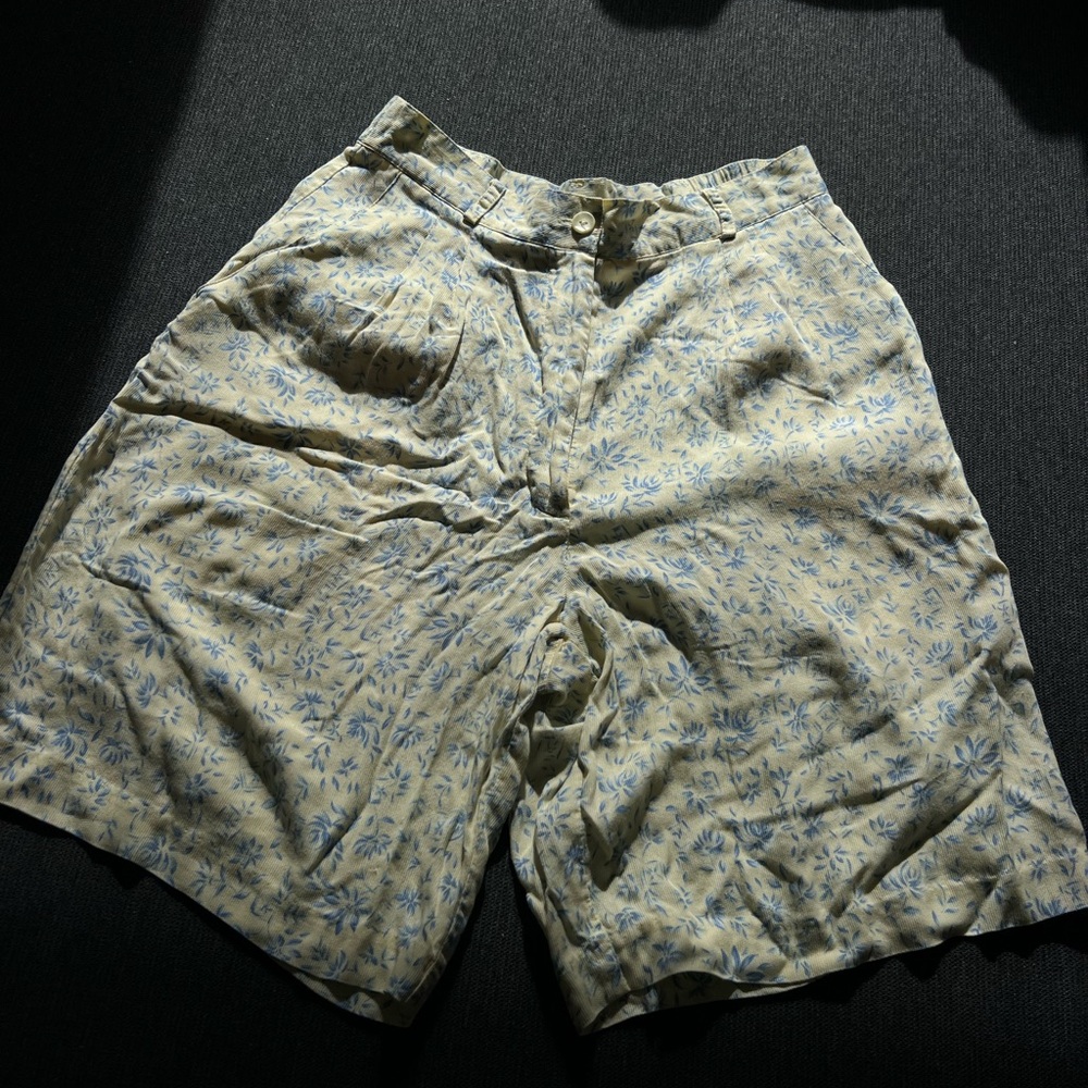 Floral High Waist Women's Shorts